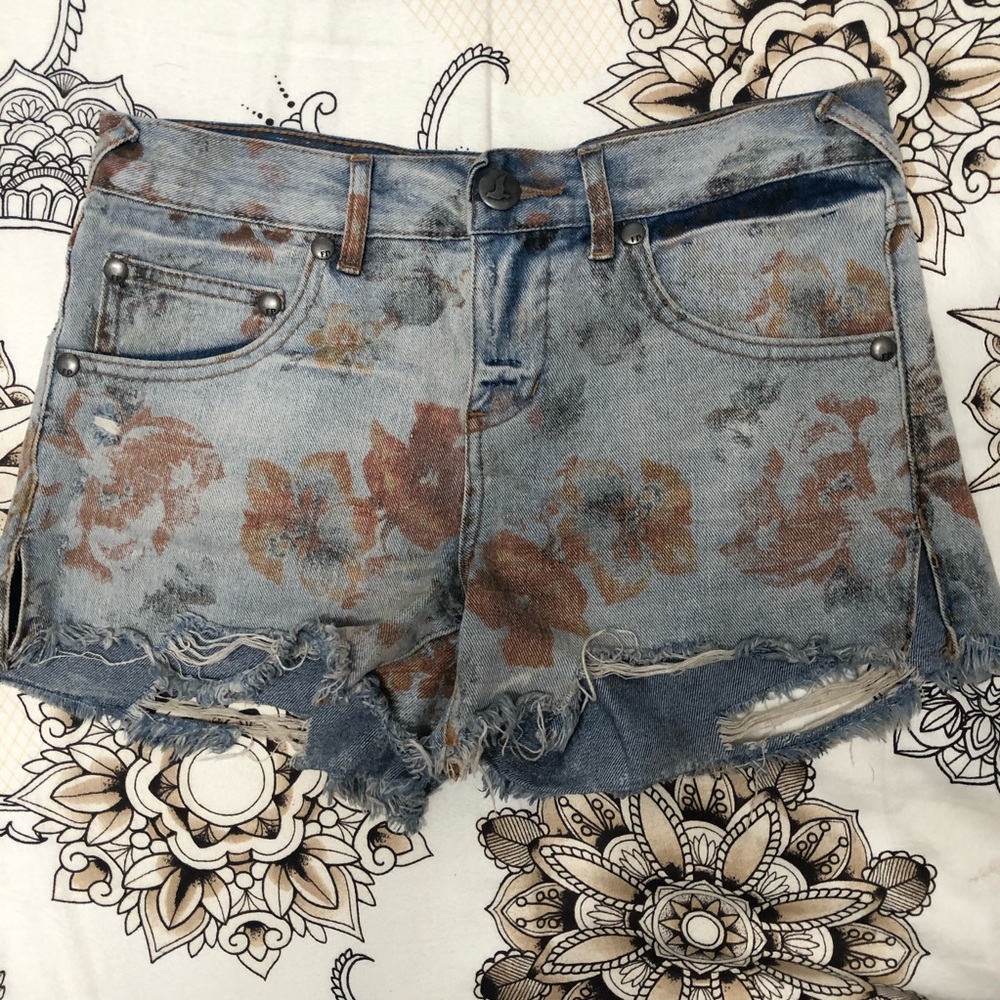 Free People Denim shorts